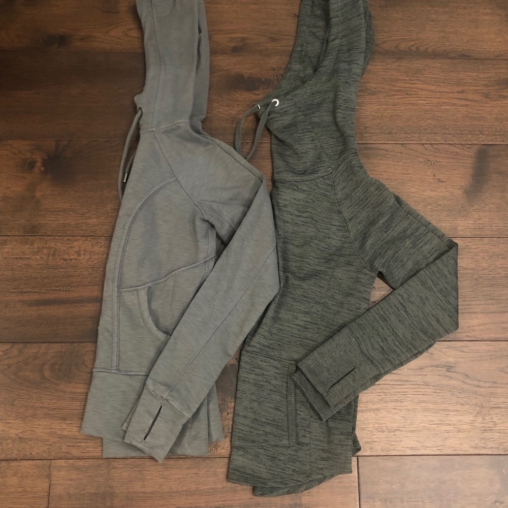 Lot 2 Army Green Athleta Hoodies XXS
